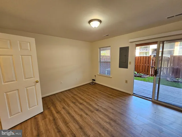 a view of a bathroom from the hallway