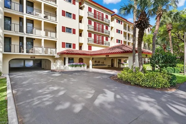 a front view of a building