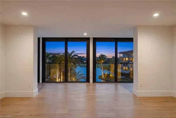 a view of a room with window