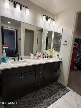 an empty room with closet