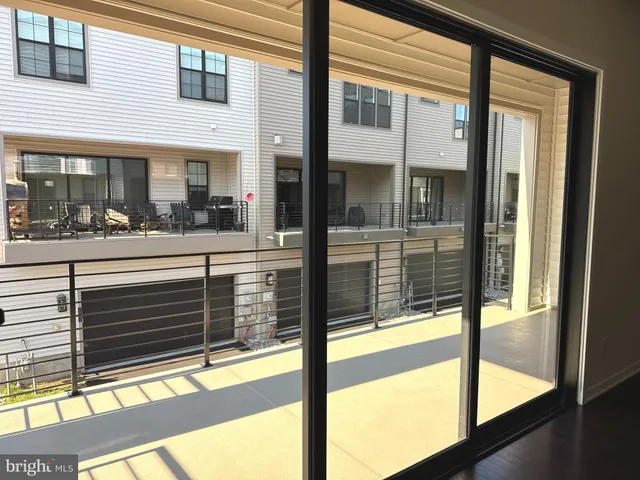 a view of a building from a window