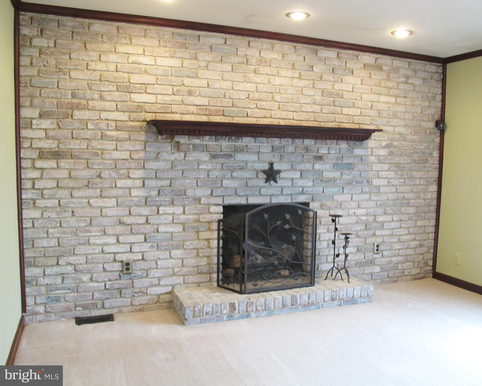 10 Woodbridge Road Marlton, NJ 08053 - Photo 20 of 39 FULL Brick Wall Gas Log Fireplace