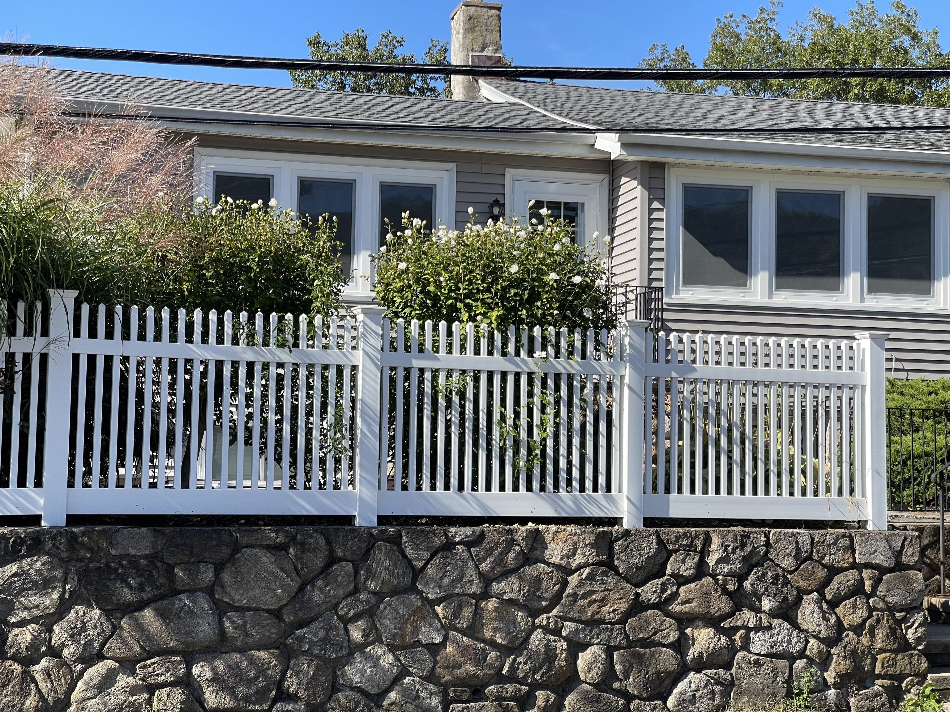 a front view of a house