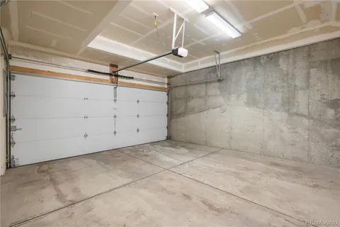 a view of a garage