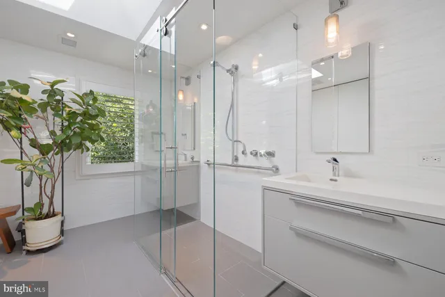 a view of a street with buildings