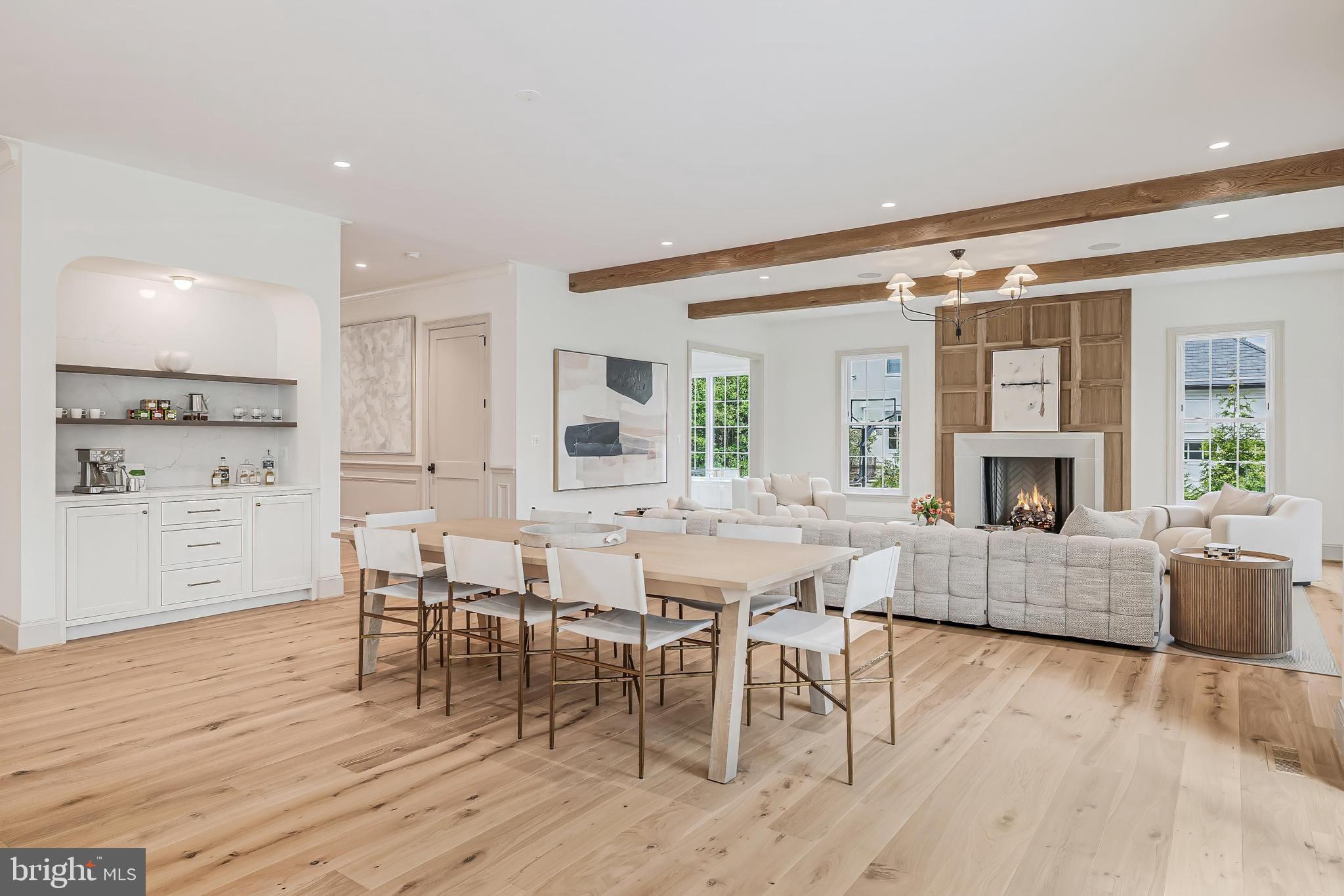 6913 Benjamin Street McLean, VA 22101 - Photo 18 of 51 a view of a dining room with furniture window and wooden floor