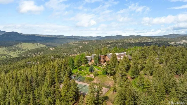 a view of lake with mountain