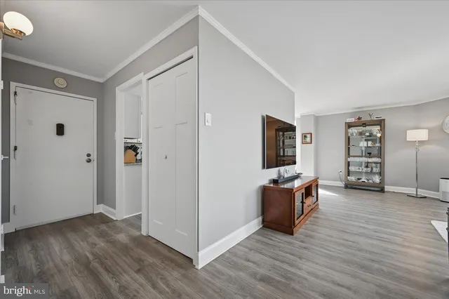 wooden floor and windows in a room