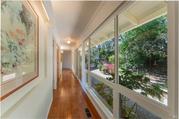 a view of a balcony