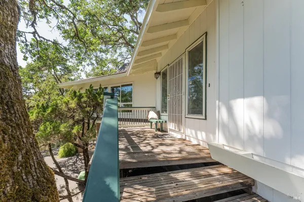 a view of a back yard of the house