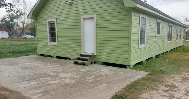 a backyard of a house