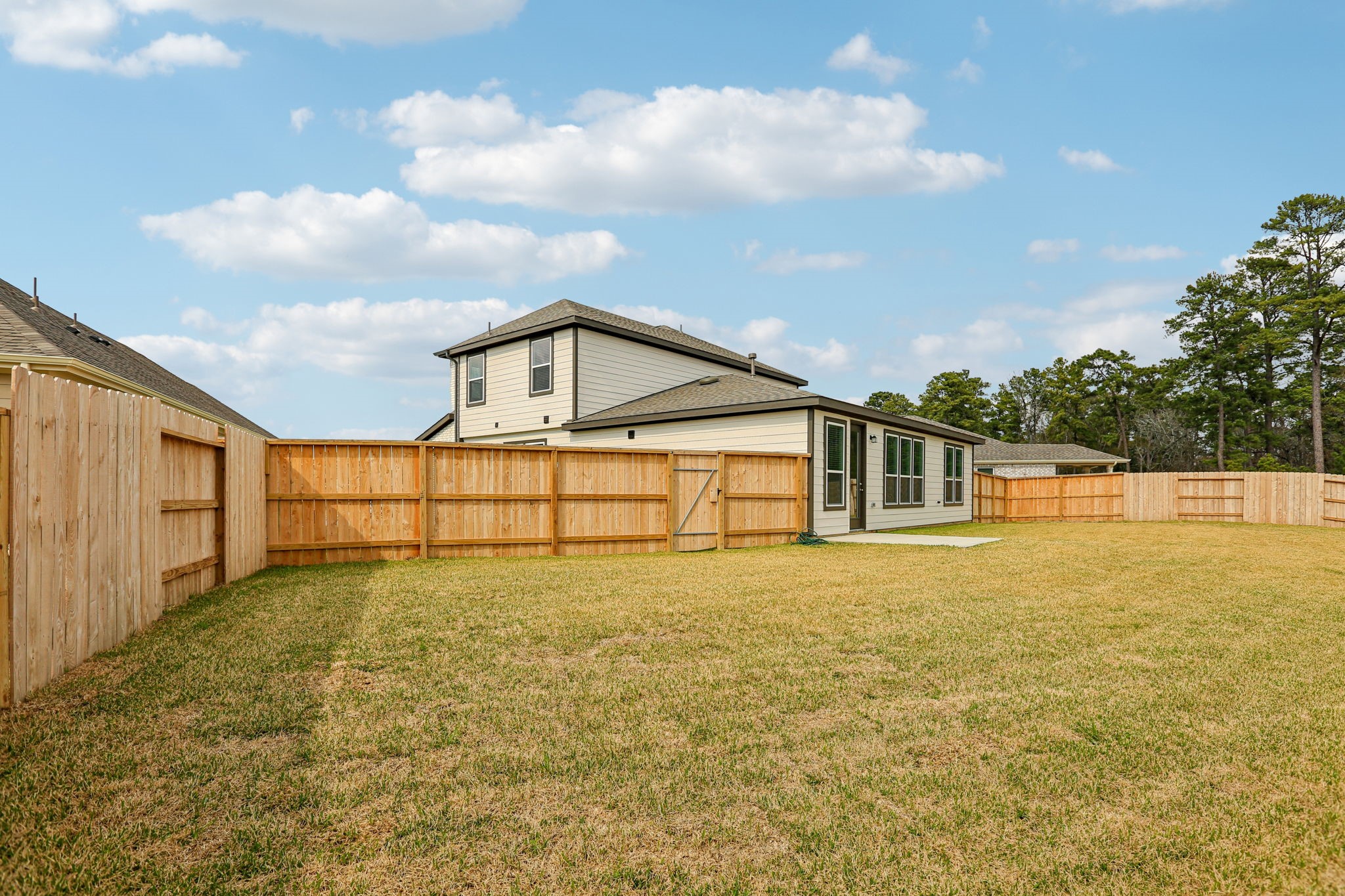 3530 Dryer Park Drive Spring, TX 77373 - Photo 42 of 48 Additional view of this large backyard space with fencing.