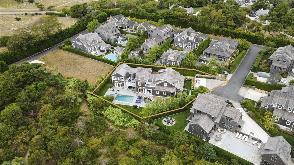 3 Old Mill Court Nantucket, MA 02554 - Photo 41 of 42 an aerial view of a house having yard