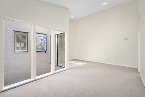 a view of an empty room