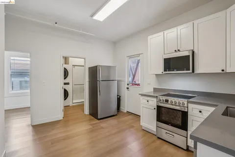 a view of a glass door with glass door