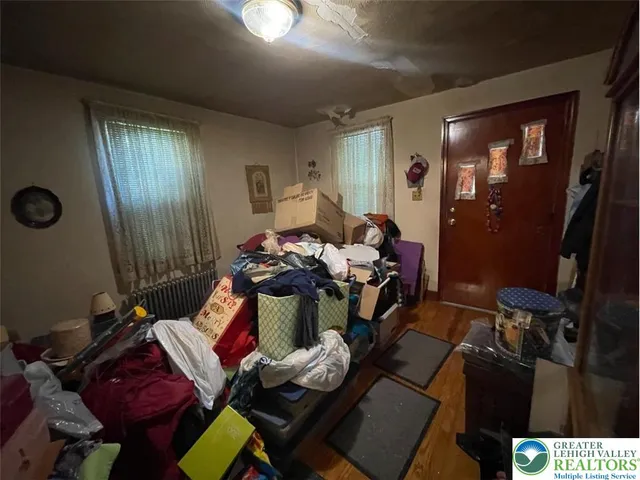 a room with storage and utility