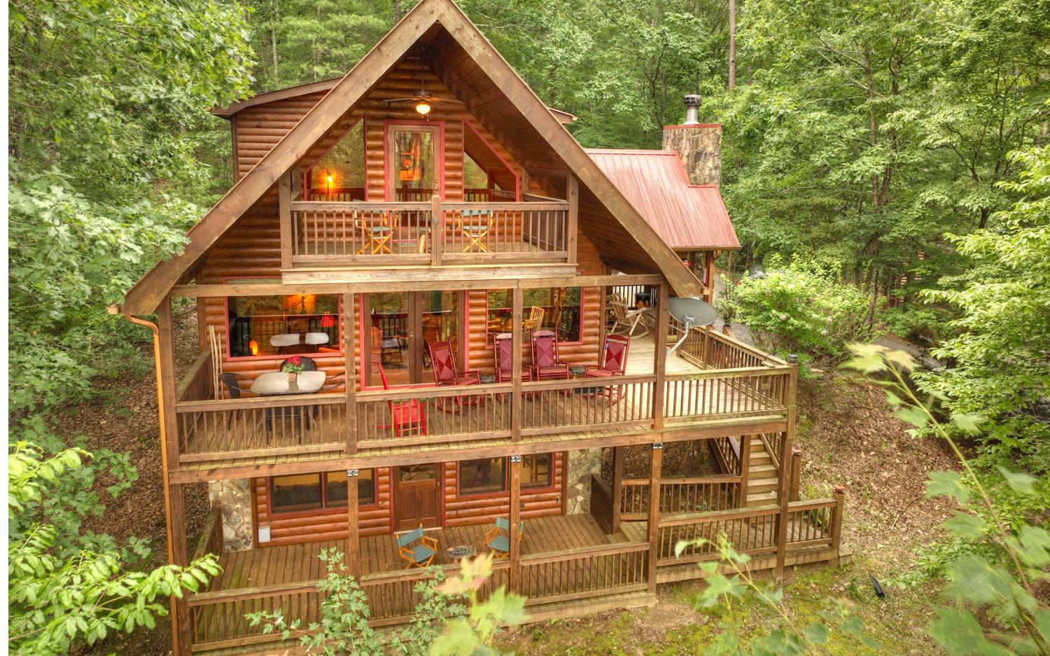 a front view of a house