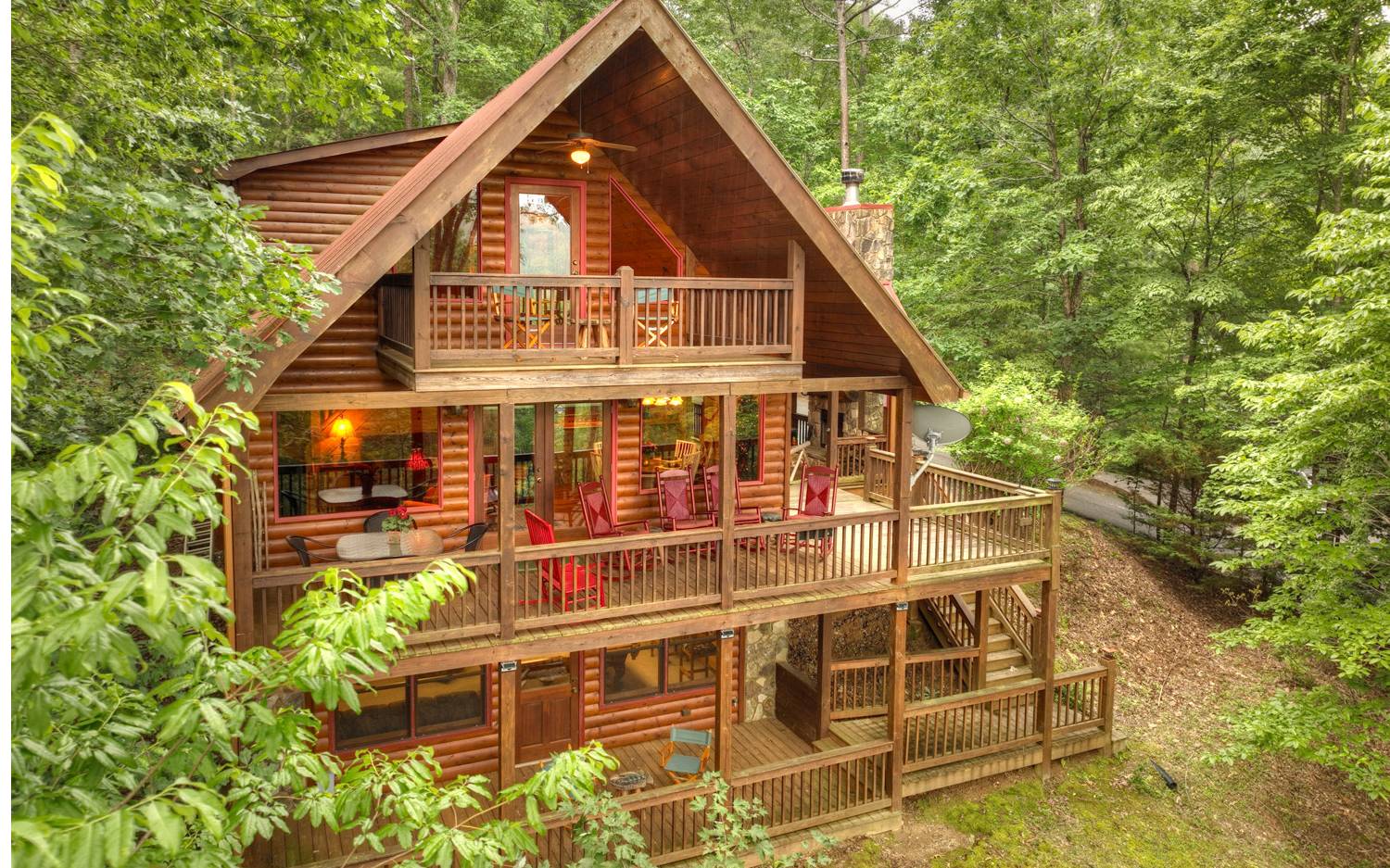 124 White Tail Ridge Blue Ridge, GA 30513 - Photo 11 of 42 a view of a house with a yard