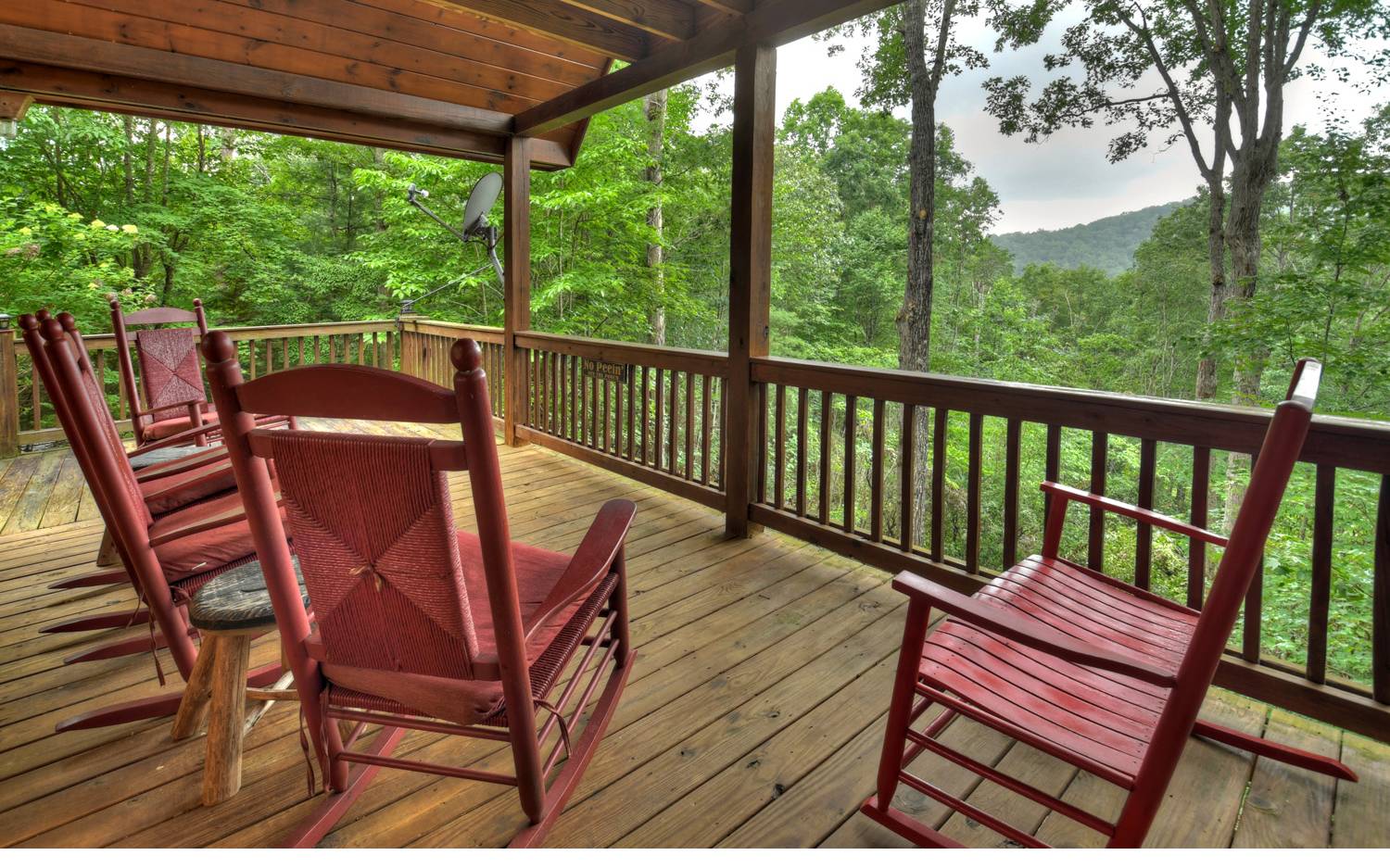 124 White Tail Ridge Blue Ridge, GA 30513 - Photo 18 of 42 a view of a two chairs in the balcony