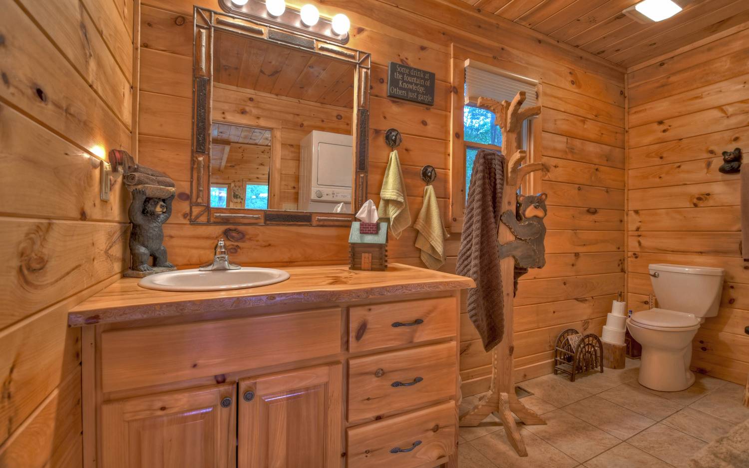 124 White Tail Ridge Blue Ridge, GA 30513 - Photo 35 of 42 a bathroom with a sink a toilet and shower
