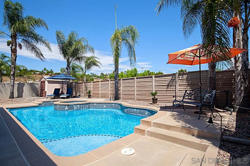 2170 Boulders Road Alpine, CA 91901 - Photo 24 of 24 swimming pool view with a garden space
