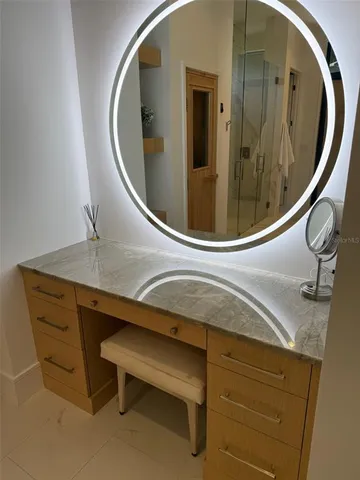 a kitchen with stainless steel appliances lots of counter top space