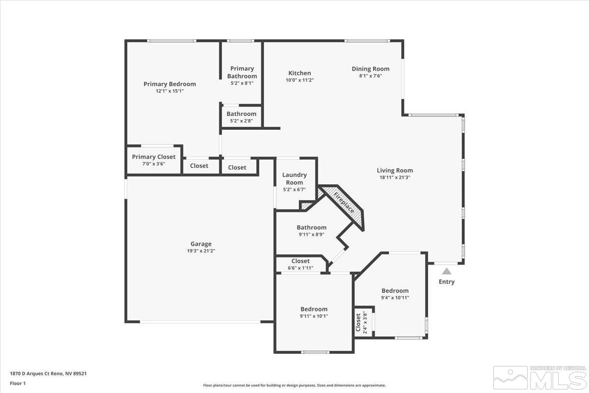 1870 D'Arques Court Reno, NV 89521 - Photo 32 of 33 a picture of floor plan