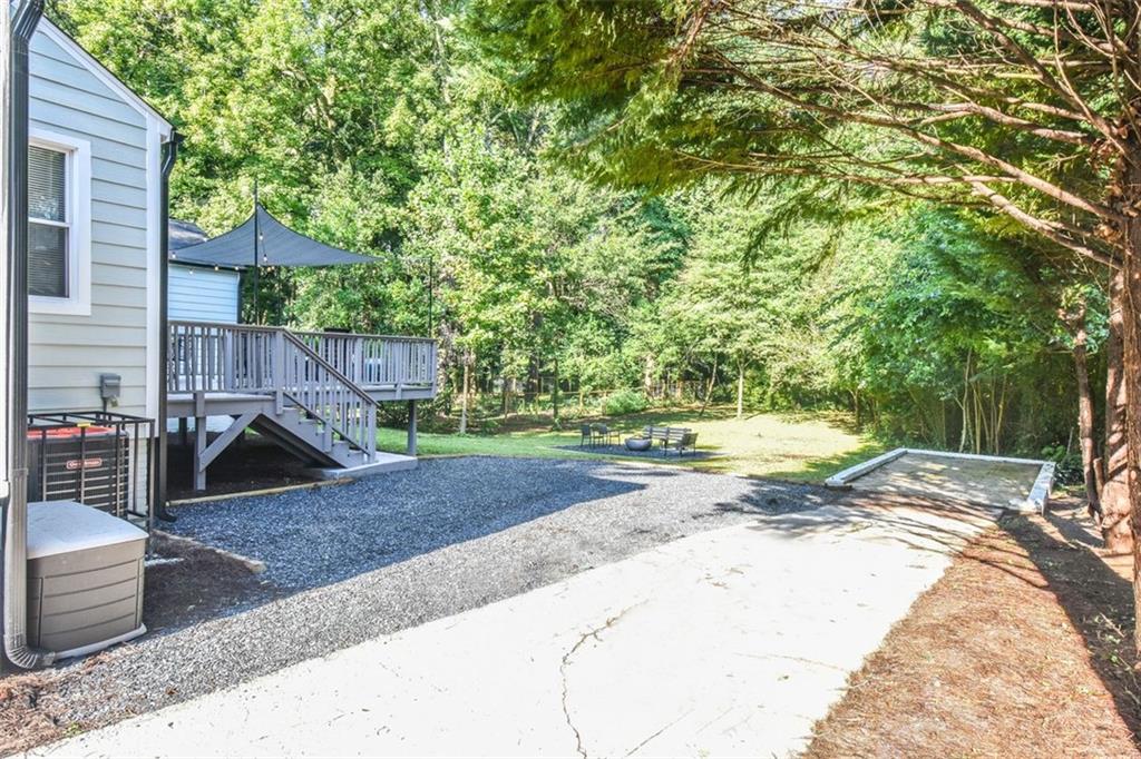 1225 Carter Road Decatur, GA 30030 - Photo 20 of 20 a view of a backyard with a garden