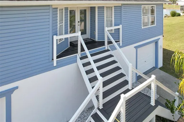 a view of a lake with a mountain in the background