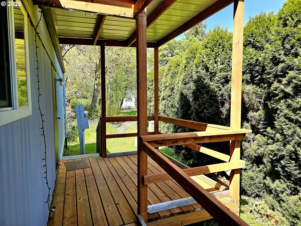 a view of outdoor space with seating area