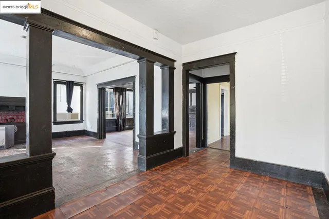 a view of livingroom with hallway