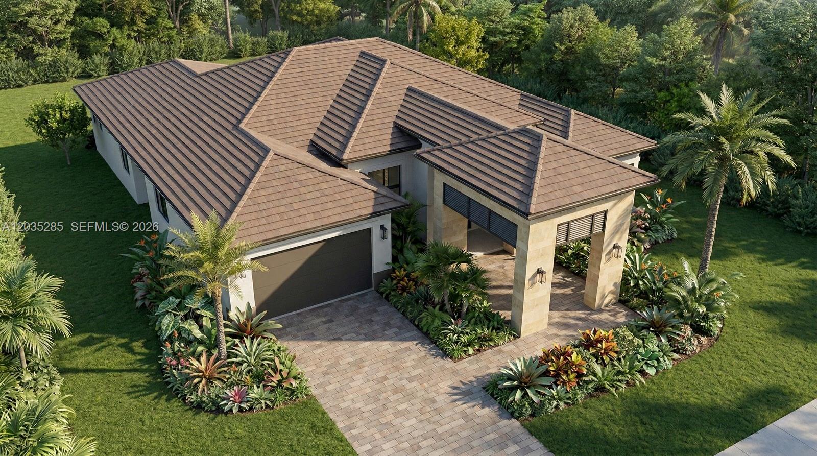 29609 Southwest 194th Court Homestead, FL 33030 - Photo 3 of 7 a front view of a house with a garden