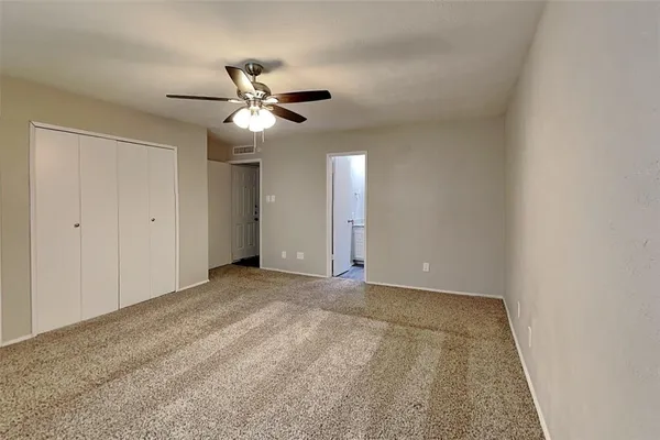 a view of an empty room