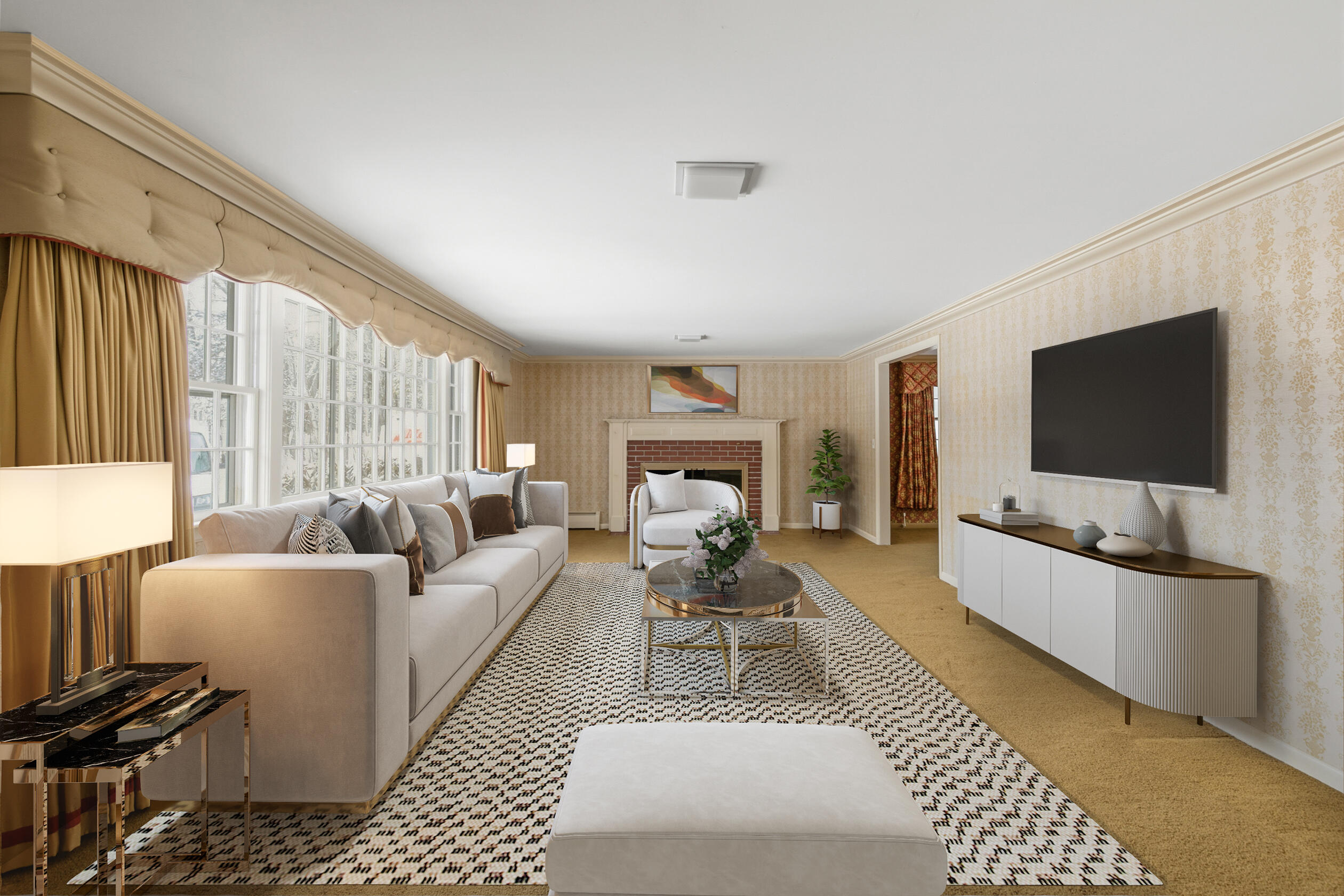 207 North High Street Bridgton, ME 04009 - Photo 25 of 43 Virtually Staged Living Room