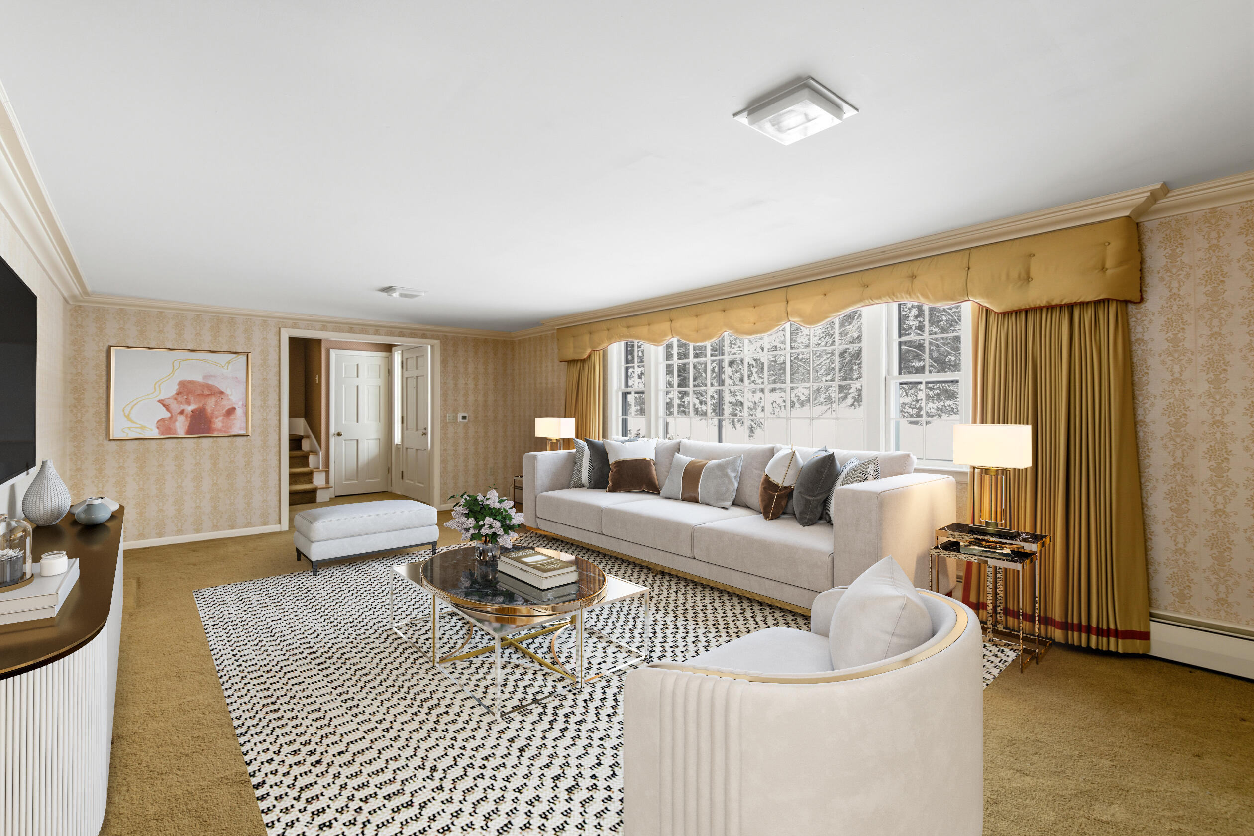 207 North High Street Bridgton, ME 04009 - Photo 26 of 43 Virtually Staged Living Room