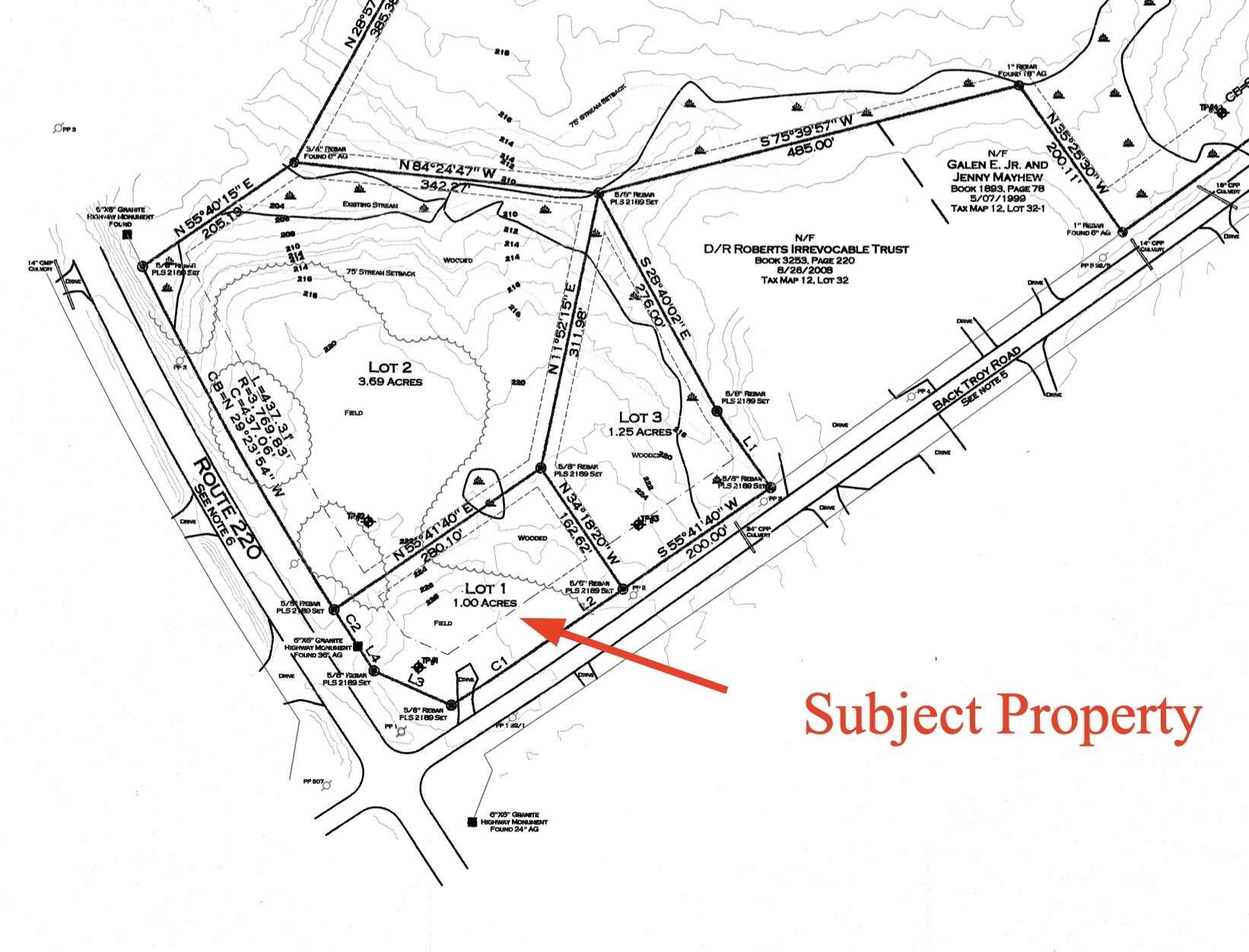 Lot 1 Back Troy Rd/thorndike Road Unity, ME 04988 - Photo 12 of 13 Lot 1 Cropped Survey