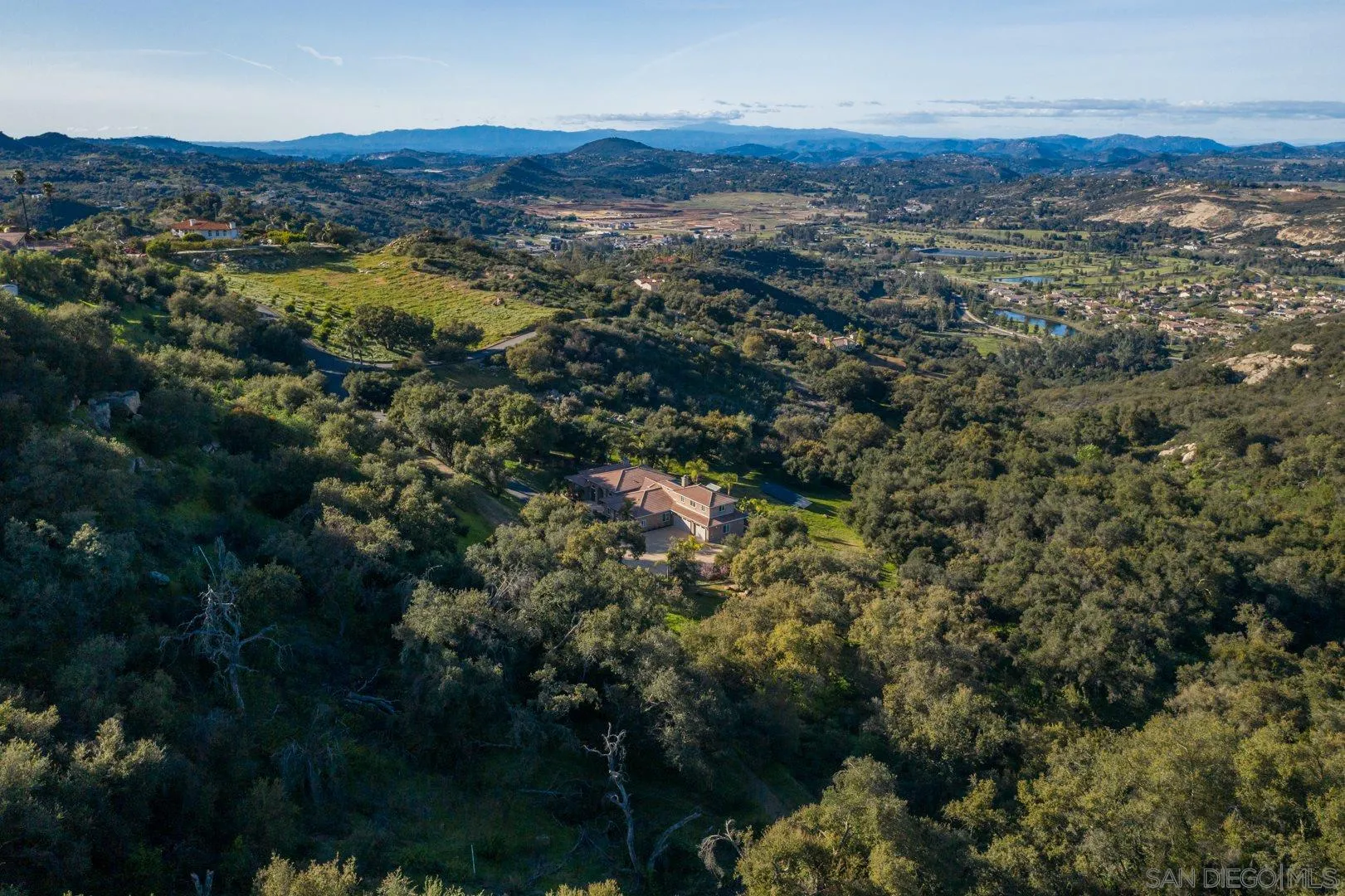 14184 Ridge Canyon Road Valley Center, CA 92082 - Photo 33 of 39 an aerial view of residential house and green space