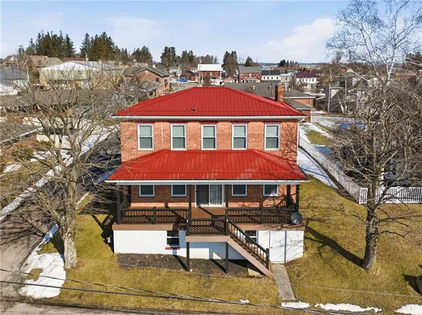 a view of a building with many windows