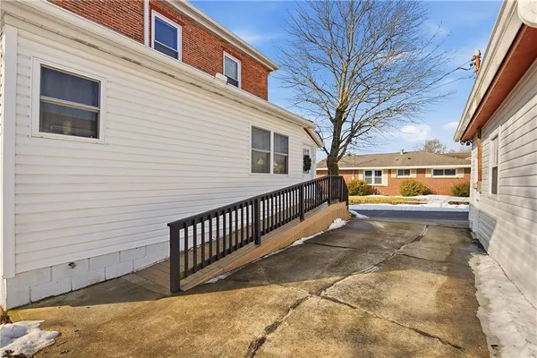 a backyard of a house