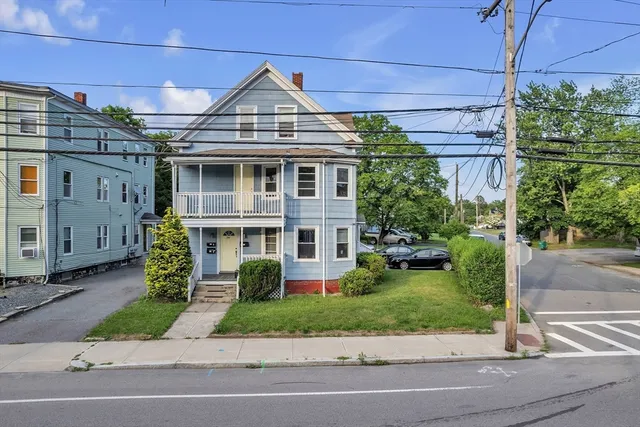 a front view of a house