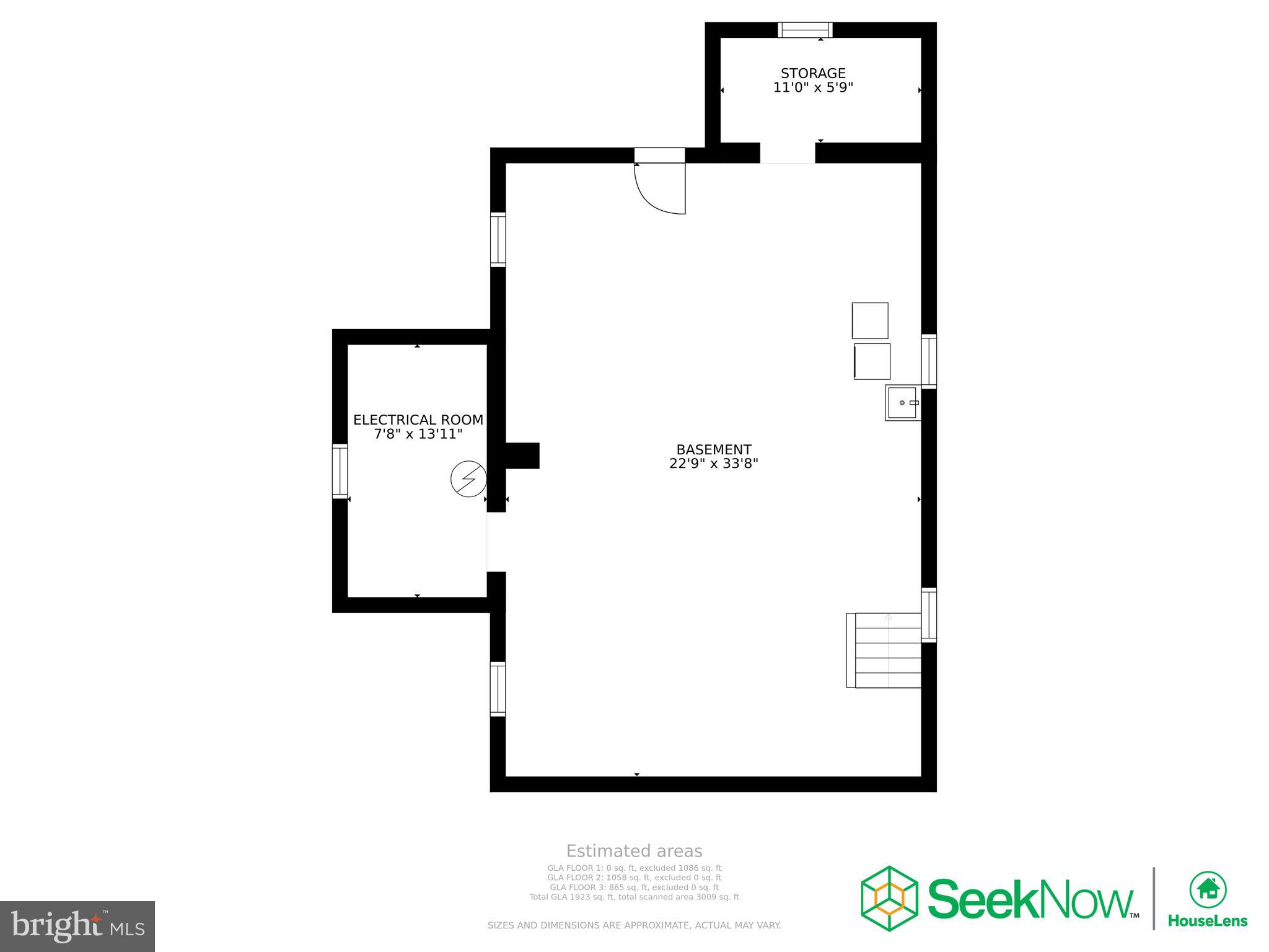 1010 Regester Avenue Baltimore, MD 21239 - Photo 30 of 41 Lower Level Floor Plan - Unfinished Basement