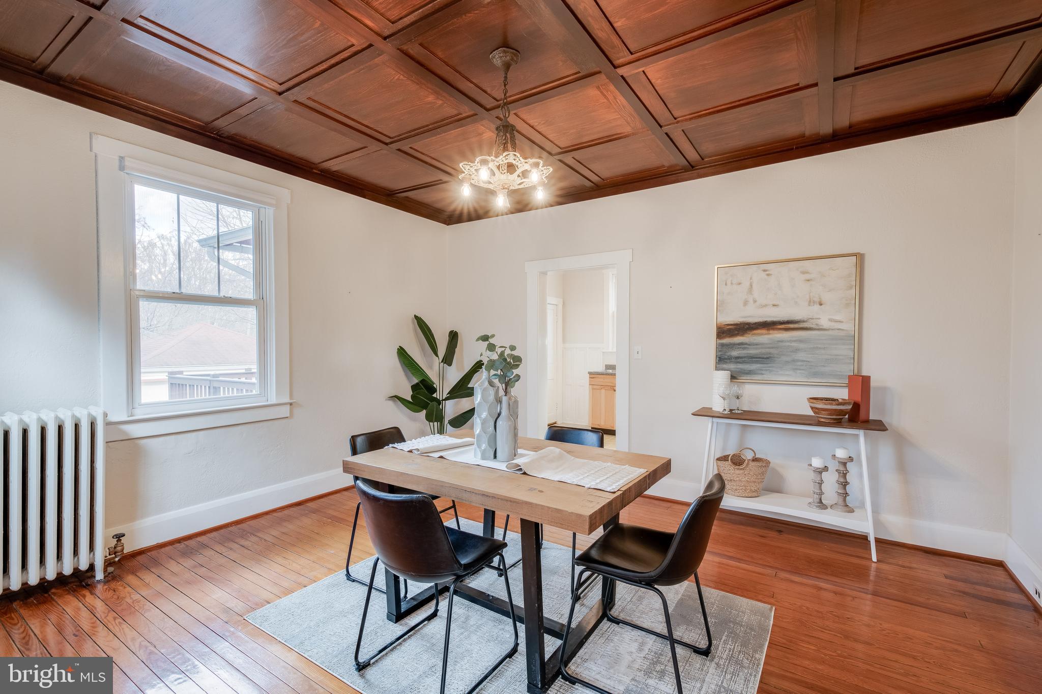1010 Regester Avenue Baltimore, MD 21239 - Photo 6 of 41 Original Wood Ceiling and Light Fixture