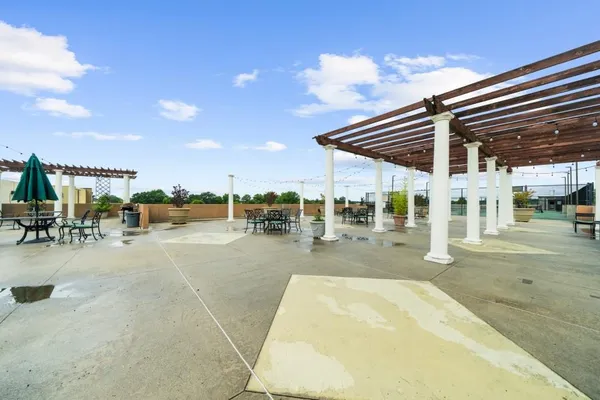 a view of a house with entertaining space