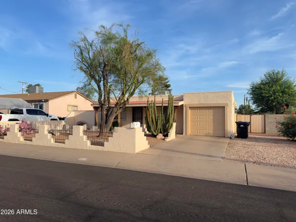 a view of a house with a patio