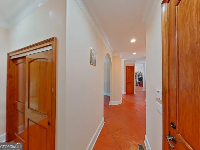a view of a hallway with a hallway