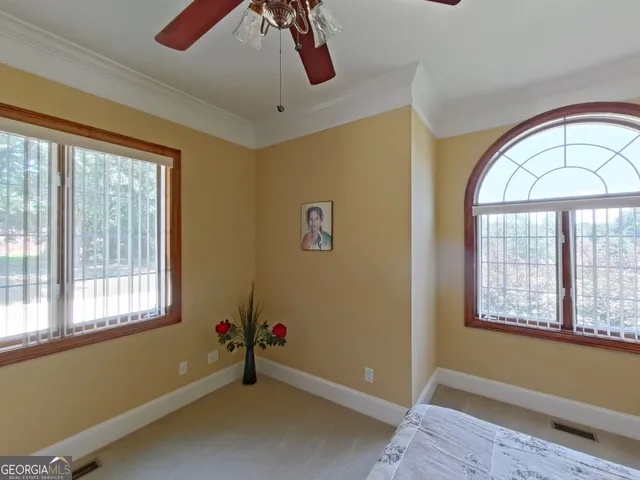 a view of an entryway with a door