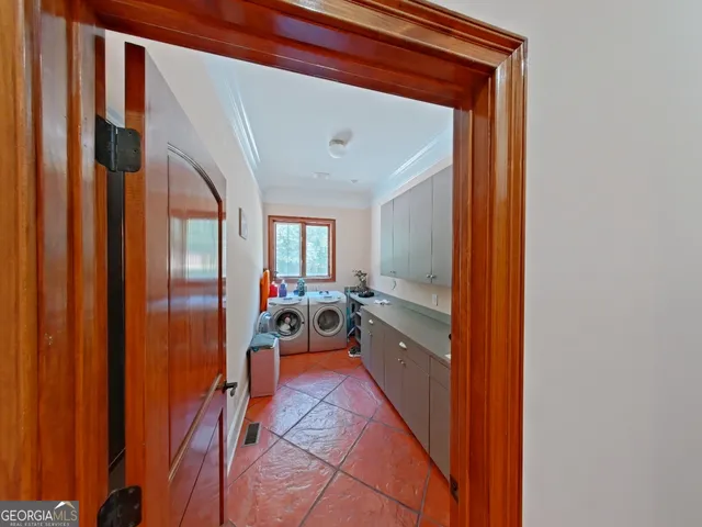 a room with gym equipment