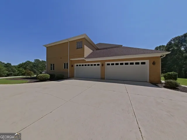 a view of a field with clear sky
