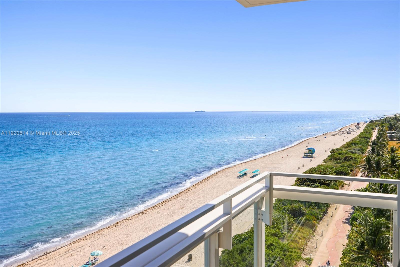 6801 Collins Avenue, Unit 822(DOOR) Miami Beach, FL 33141 - Photo 16 of 30 a view of balcony with an outdoor space