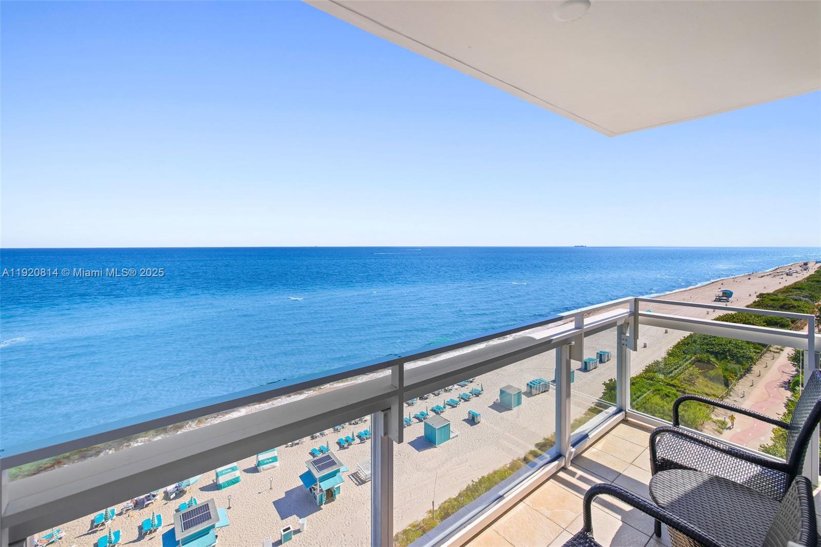 6801 Collins Avenue, Unit 822(DOOR) Miami Beach, FL 33141 - Photo 2 of 30 a view of an ocean from a balcony